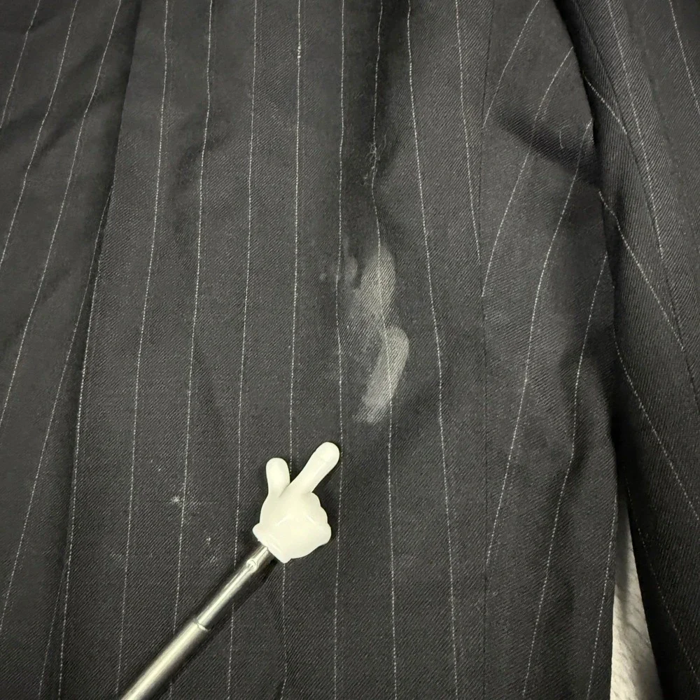 Tommy Hilfiger Blazer Mens‎ 40R Navy Pinstripe Wool Suit Jacket USA Made